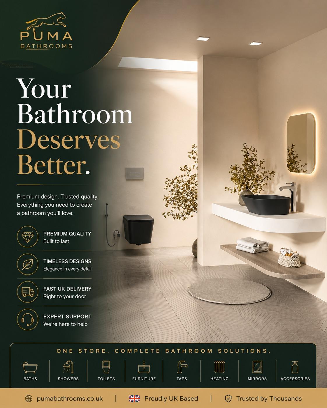 Puma Bathrooms — your bathroom deserves better